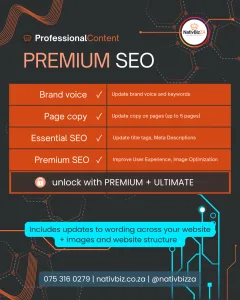 a black and orange rectangular box with white text