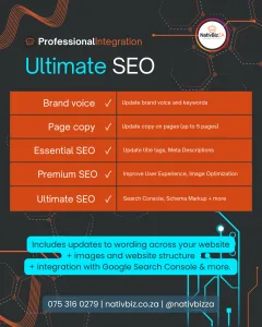 Search Engine Optimization Ultimate feature list